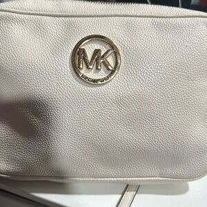 Michael Kors Cream Crossbody Camera Bag